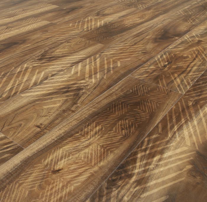 Luxury Vinyl Tile Designed With Indigenous Hawaiian Motifs Looks Like Wood